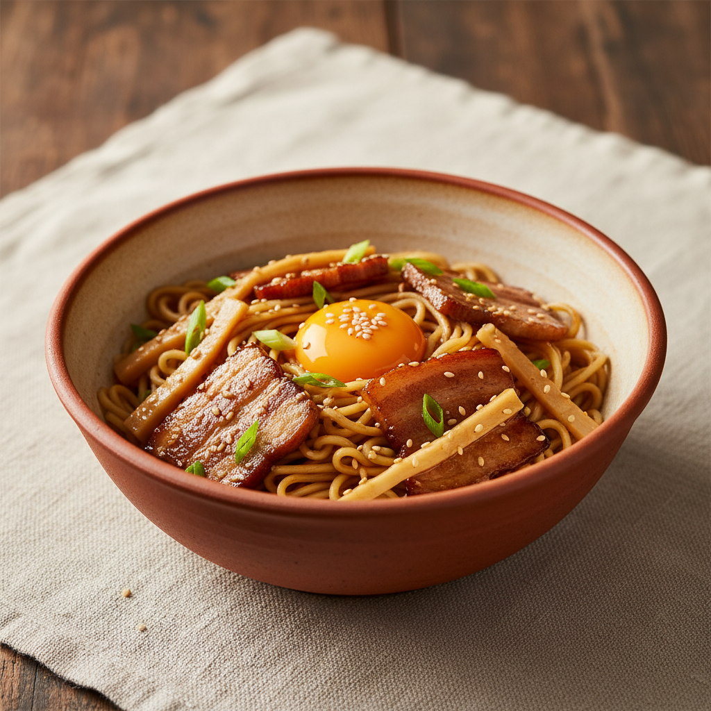 Ảnh món Mì trộn dầu không nước Abura soba
