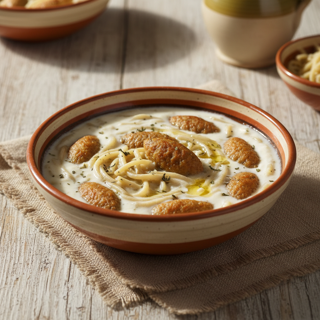 Ảnh món Viên kibbeh nấu sữa chua Kibbeh labanieh