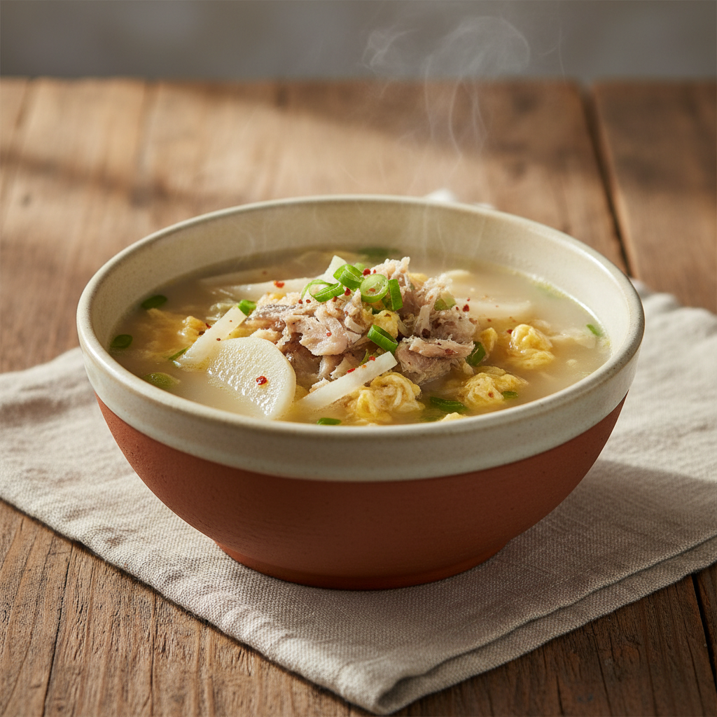 Ảnh món Canh cá minh thái khô Bugeo guk