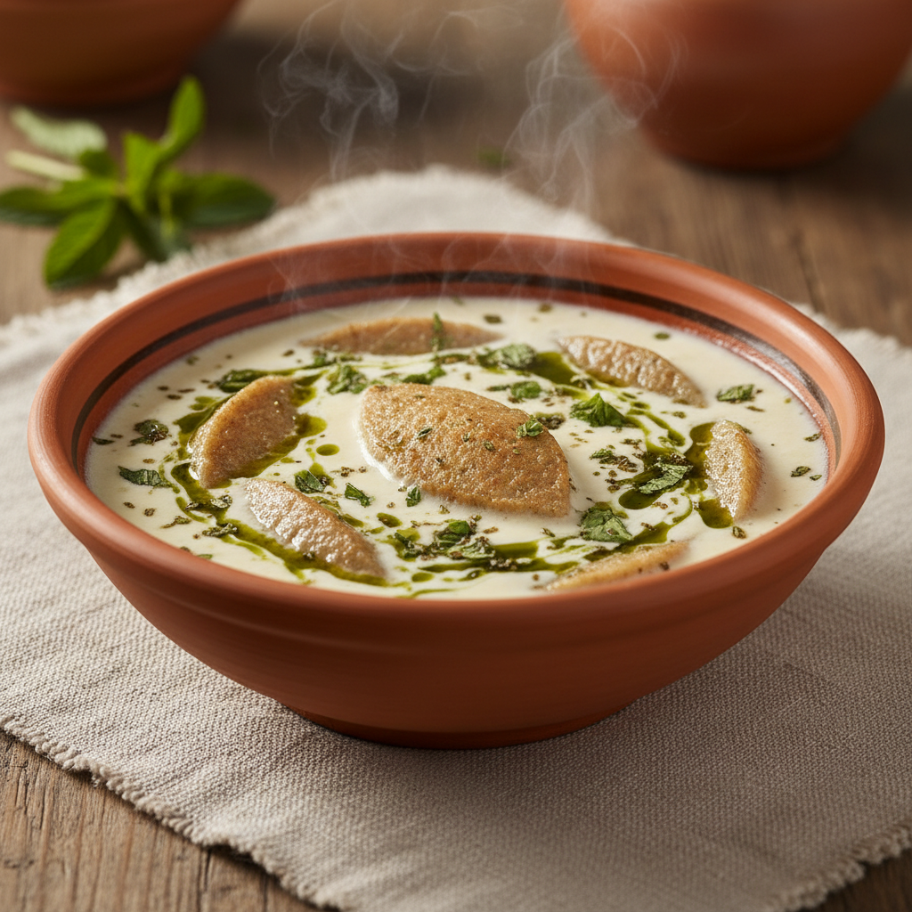 Ảnh món Kibbeh dẹt nấu sữa chua bạc hà Kibbeh bi laban