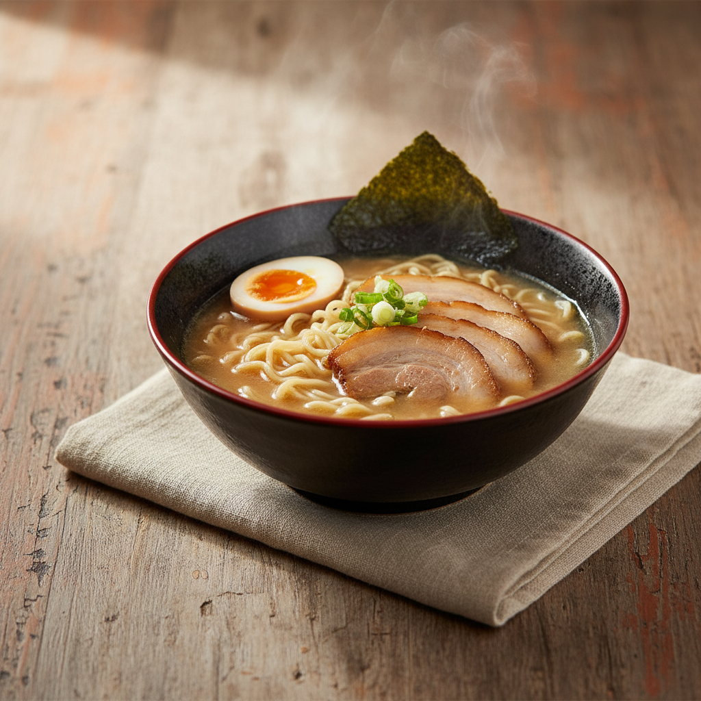 Ảnh món Mì ramen nước tương xương heo Wakayama