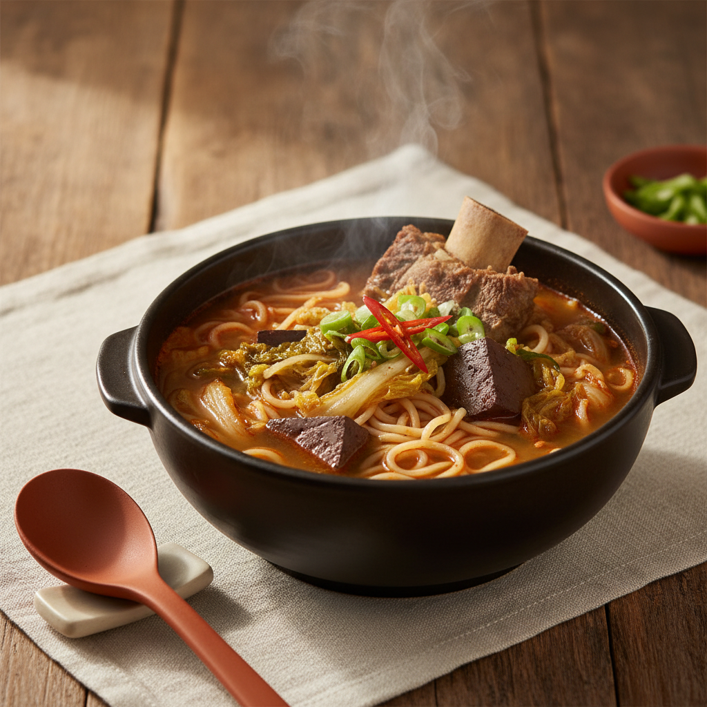 Ảnh món Canh giải rượu tiết bò Haejangguk