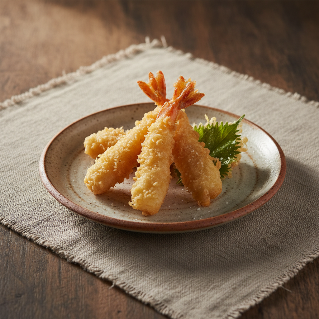 Ảnh món Tôm rau chiên bột tempura