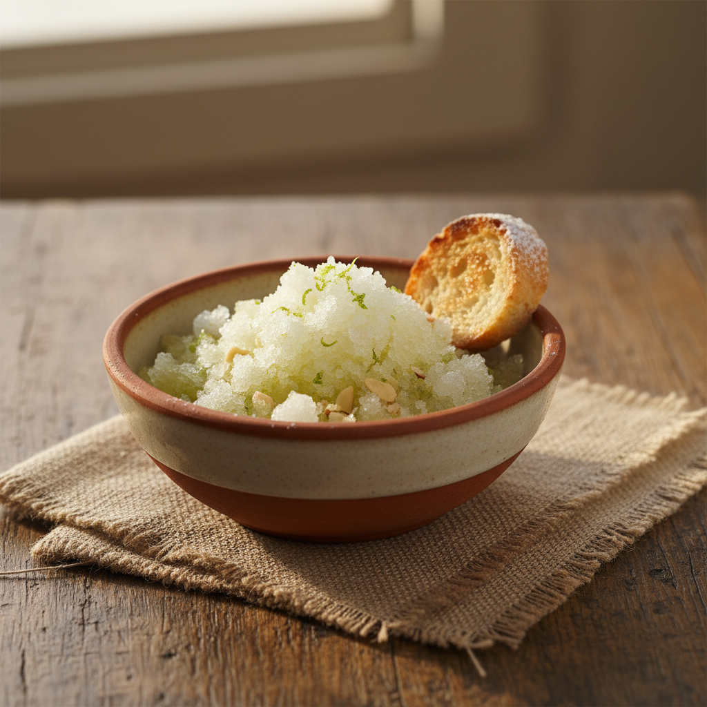 Ảnh món Đá xay chanh hạnh nhân Granita siciliana