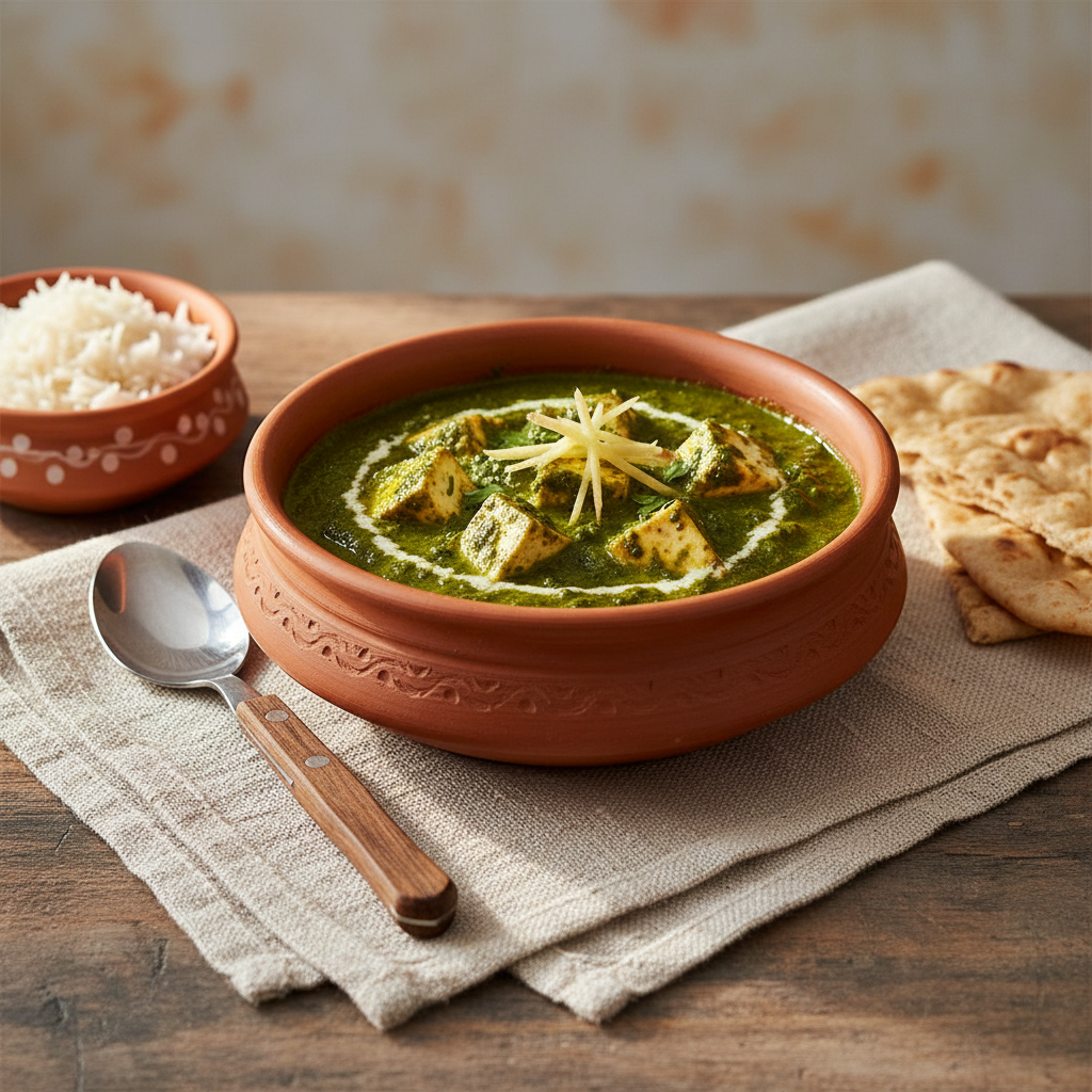 Ảnh món Phô mai paneer sốt cải bó xôi