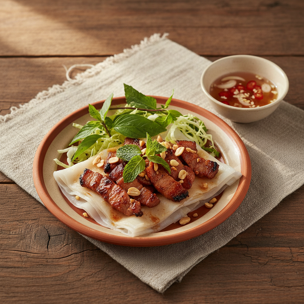 Ảnh món Bánh ướt thịt nướng