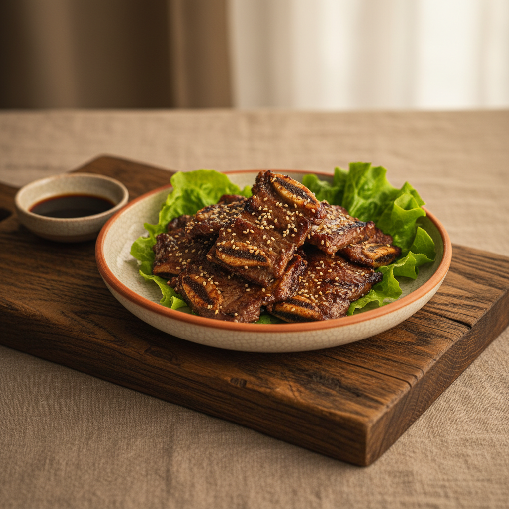 Ảnh món Sườn bò nướng vỉ Galbi gui