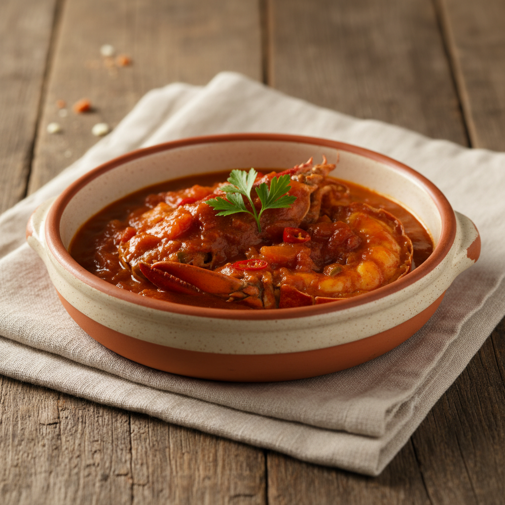 Ảnh món Tôm hùm om cà chua cognac Homard à l armoricaine