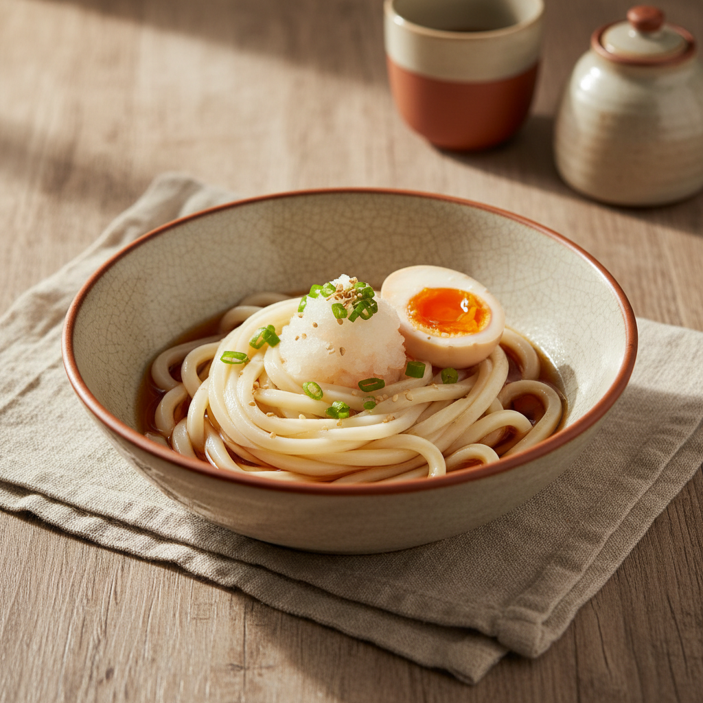 Ảnh món Mì udon lạnh rưới xốt đậm Bukkake udon