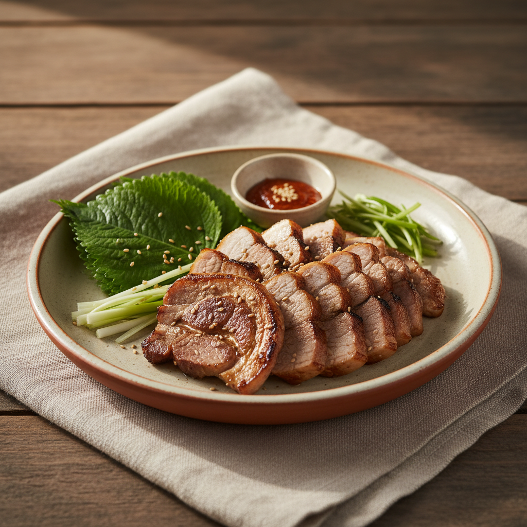Ảnh món Cổ vai heo nướng vỉ Moksal gui