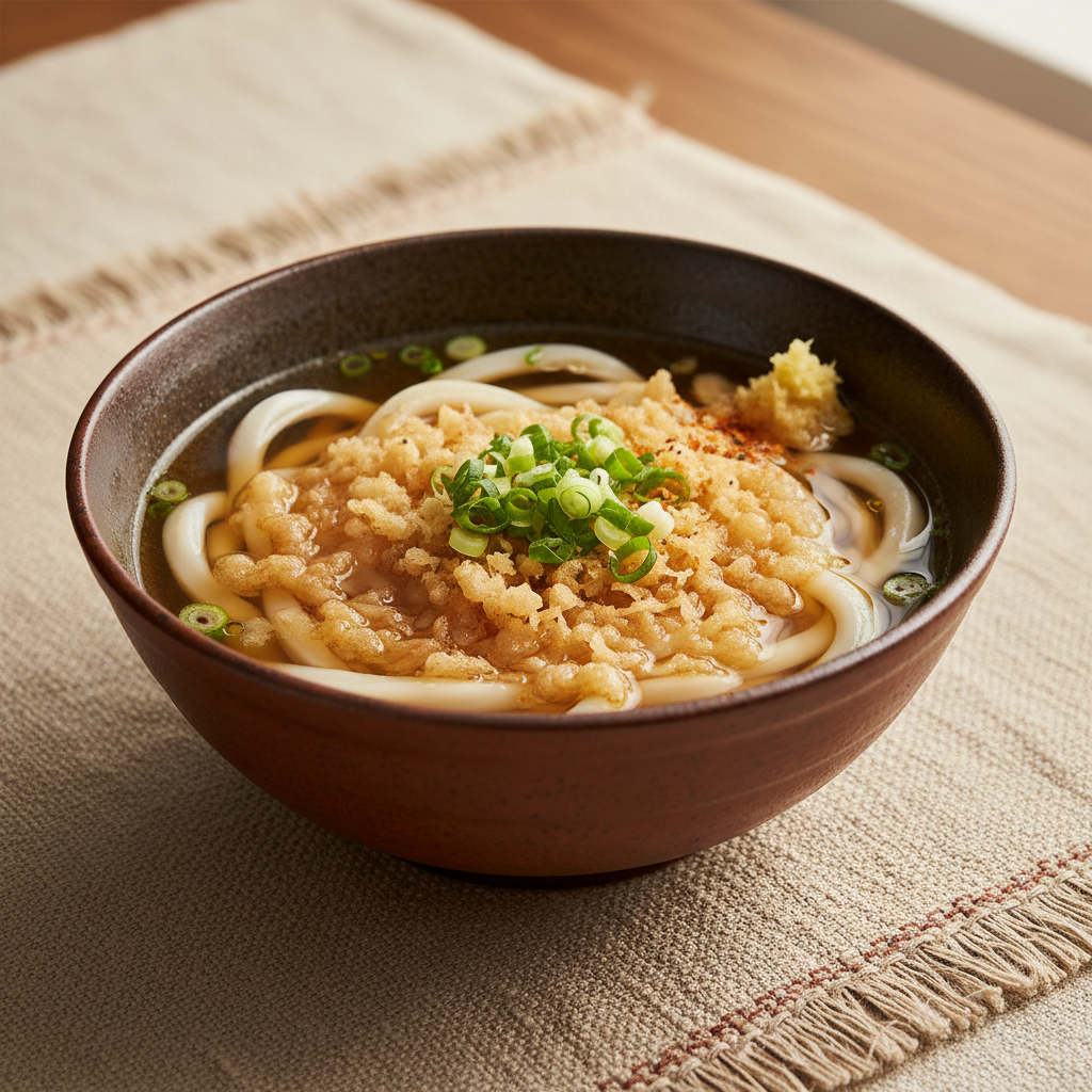 Ảnh món Mì udon vụn tempura Tanuki udon