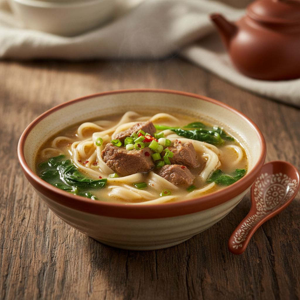 Ảnh món Mì bản nấu cừu Hà Nam Hui mian