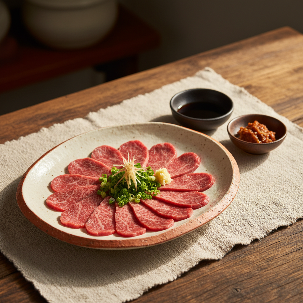 Ảnh món Thịt ngựa sống Basashi