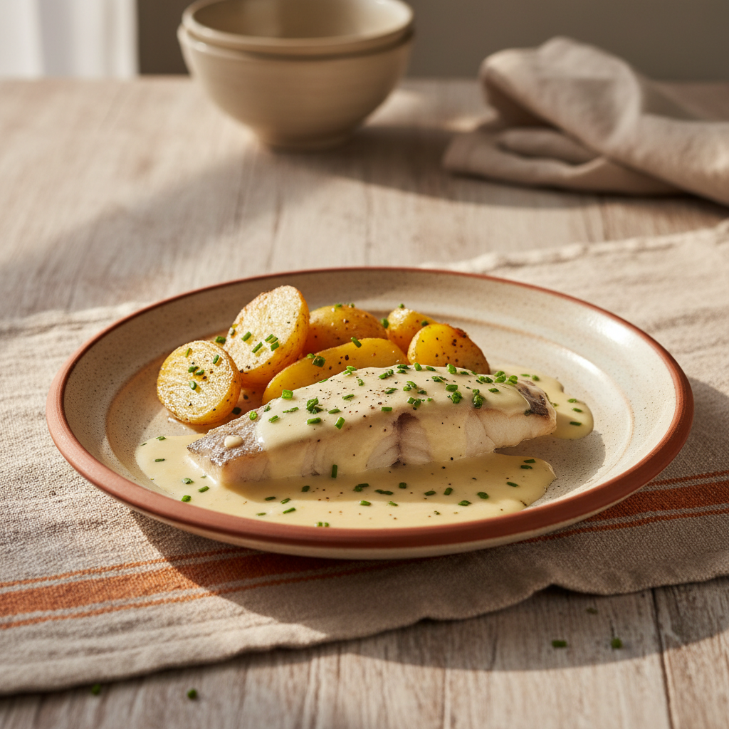 Ảnh món Cá lăng xốt bơ trắng Sandre au beurre blanc