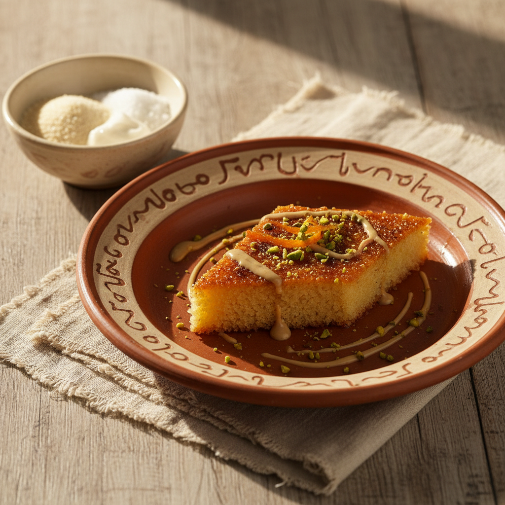 Ảnh món Bánh semolina tahini Namoura