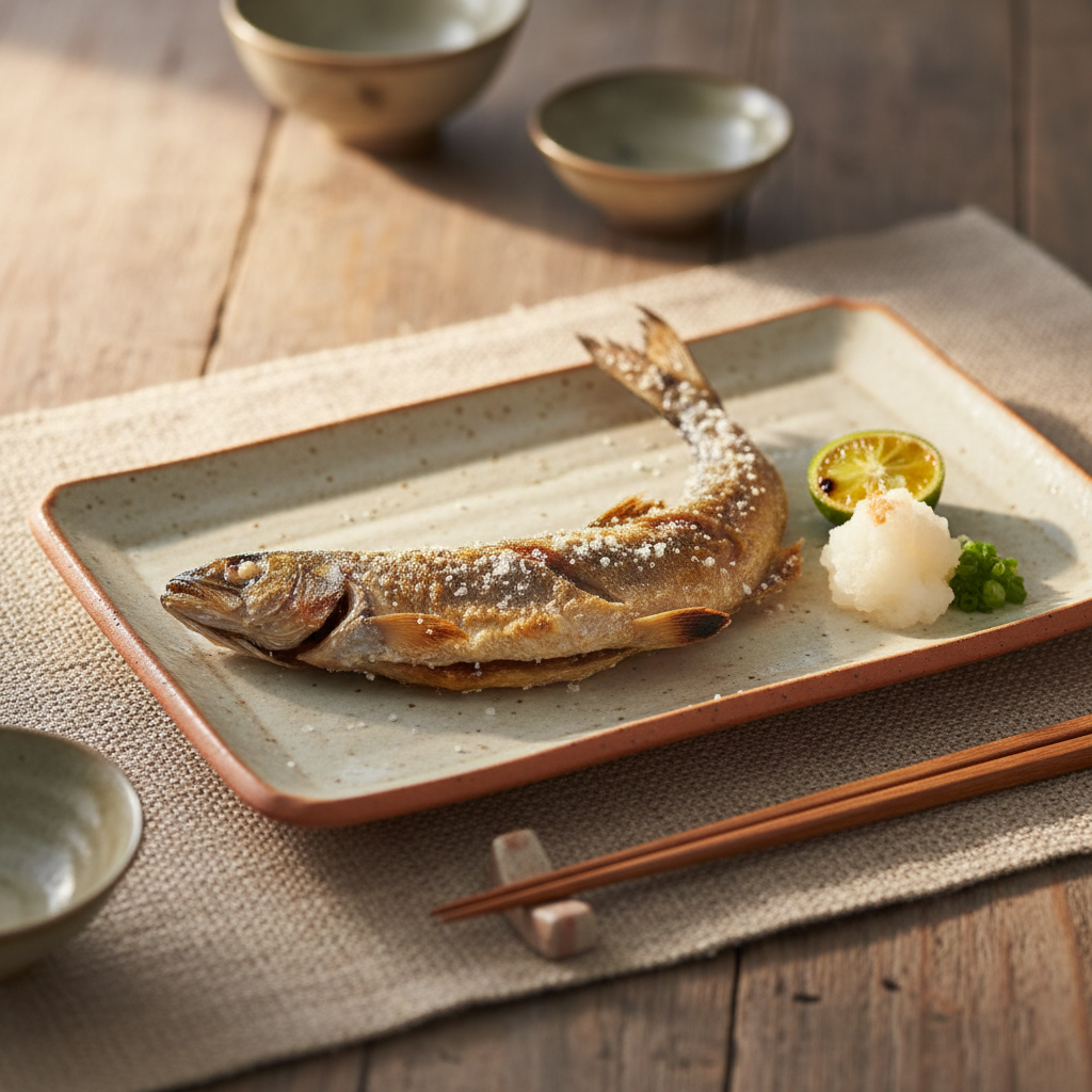 Ảnh món Cá ayu nướng muối Shioyaki