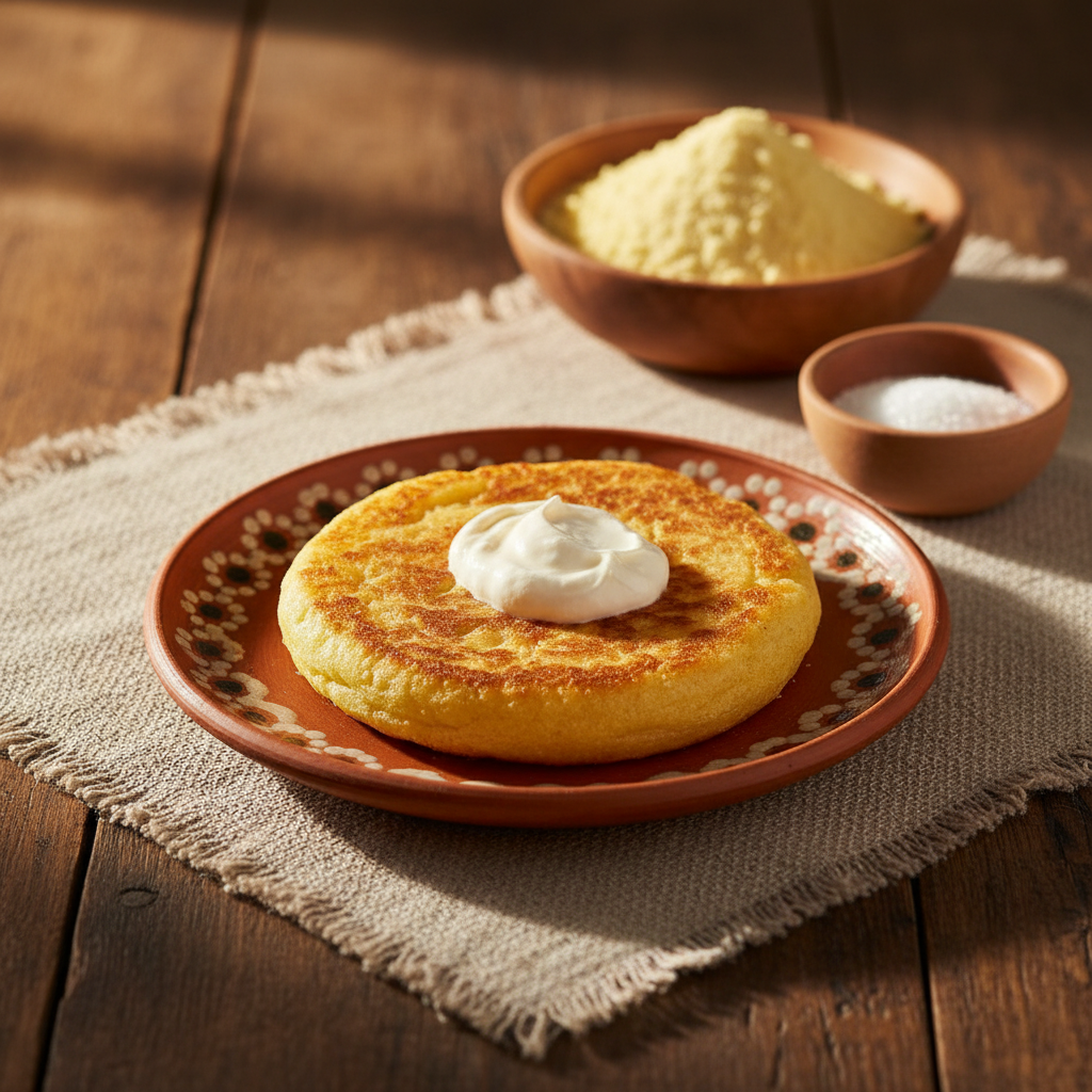 Ảnh món Bánh ngô kem sữa Gorditas de nata