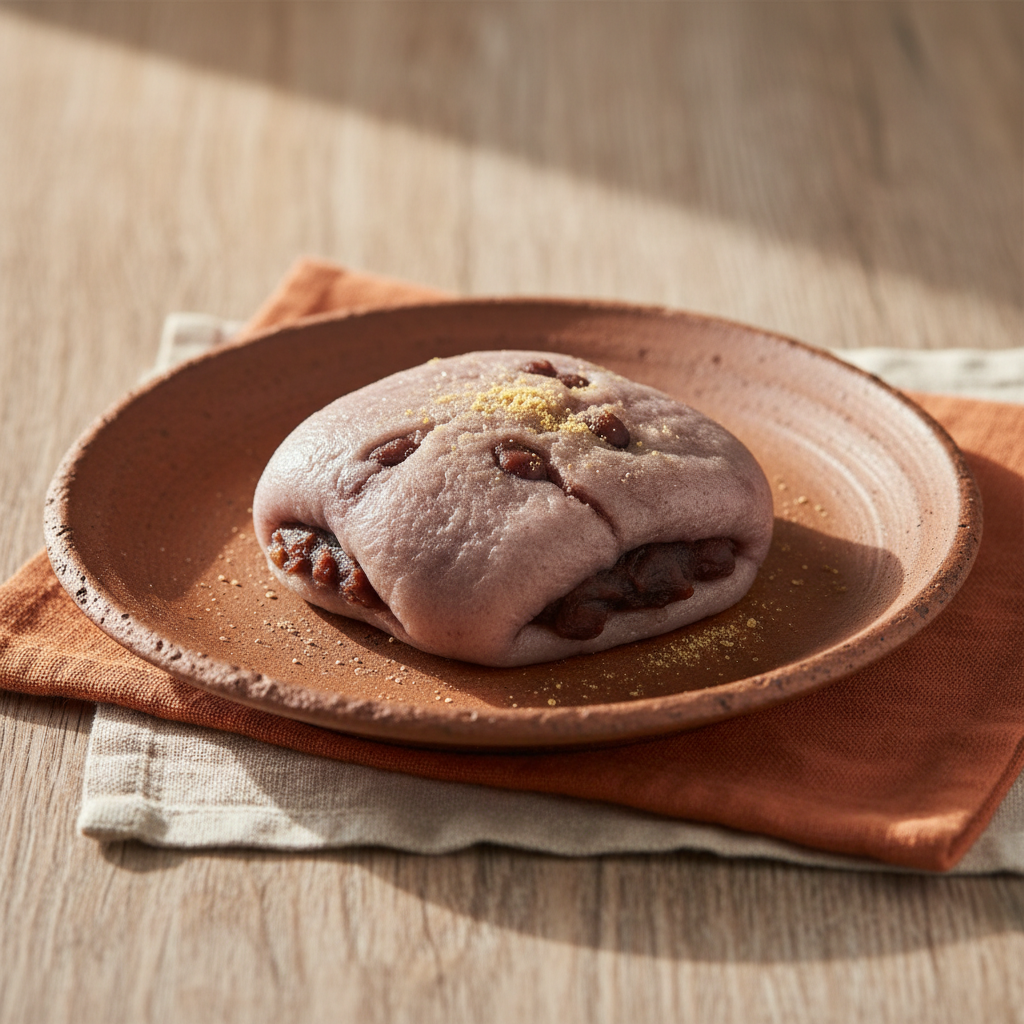 Ảnh món Bánh khoai đậu đỏ Ikinari dango