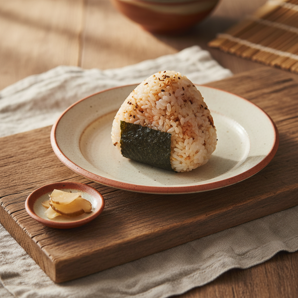 Ảnh món Cơm nắm trứng cá Mentaiko onigiri