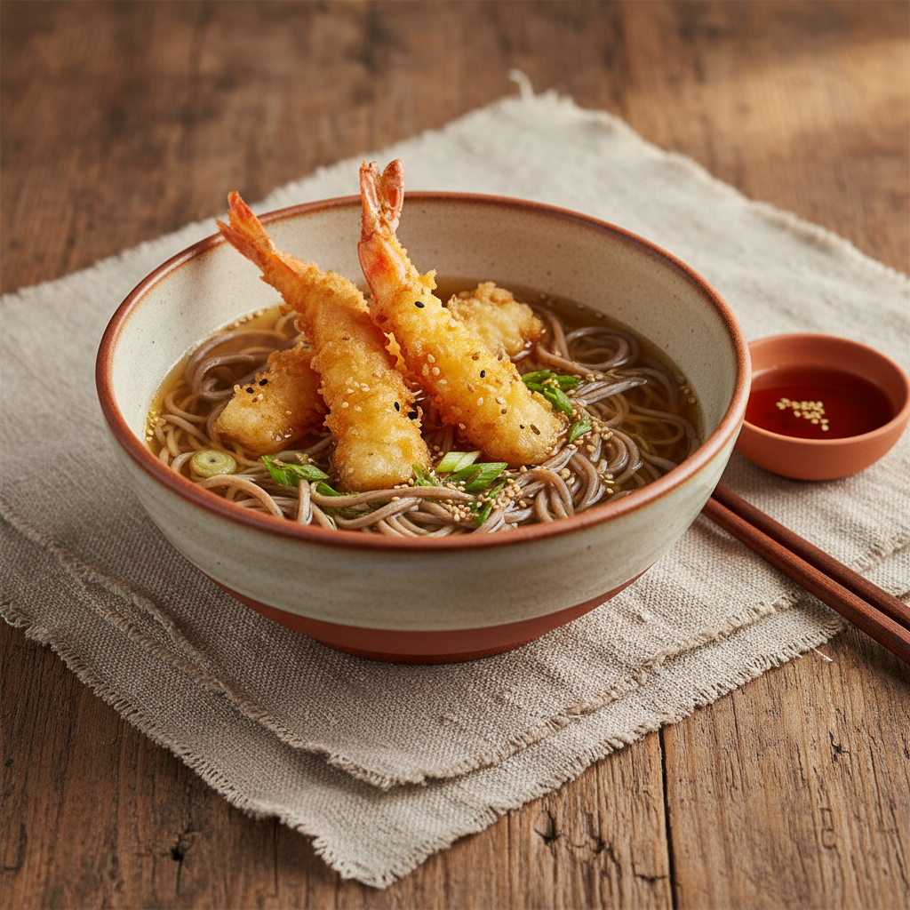 Ảnh món Mì soba tôm tempura