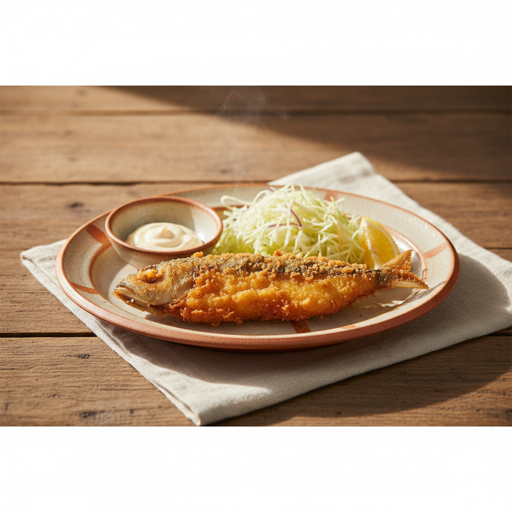 Ảnh món Cá sòng chiên xù Aji fry