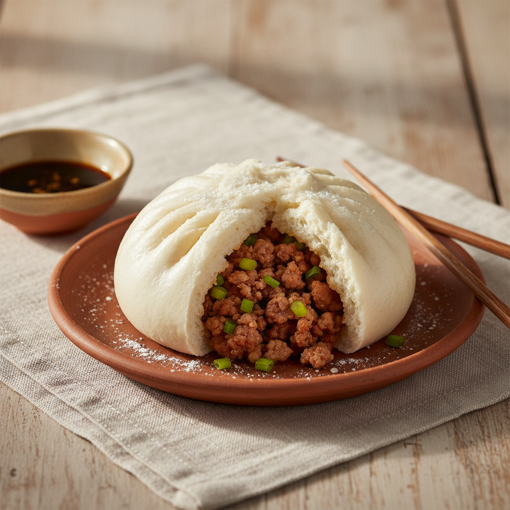 Ảnh món Bánh bao hấp nhân thịt Baozi