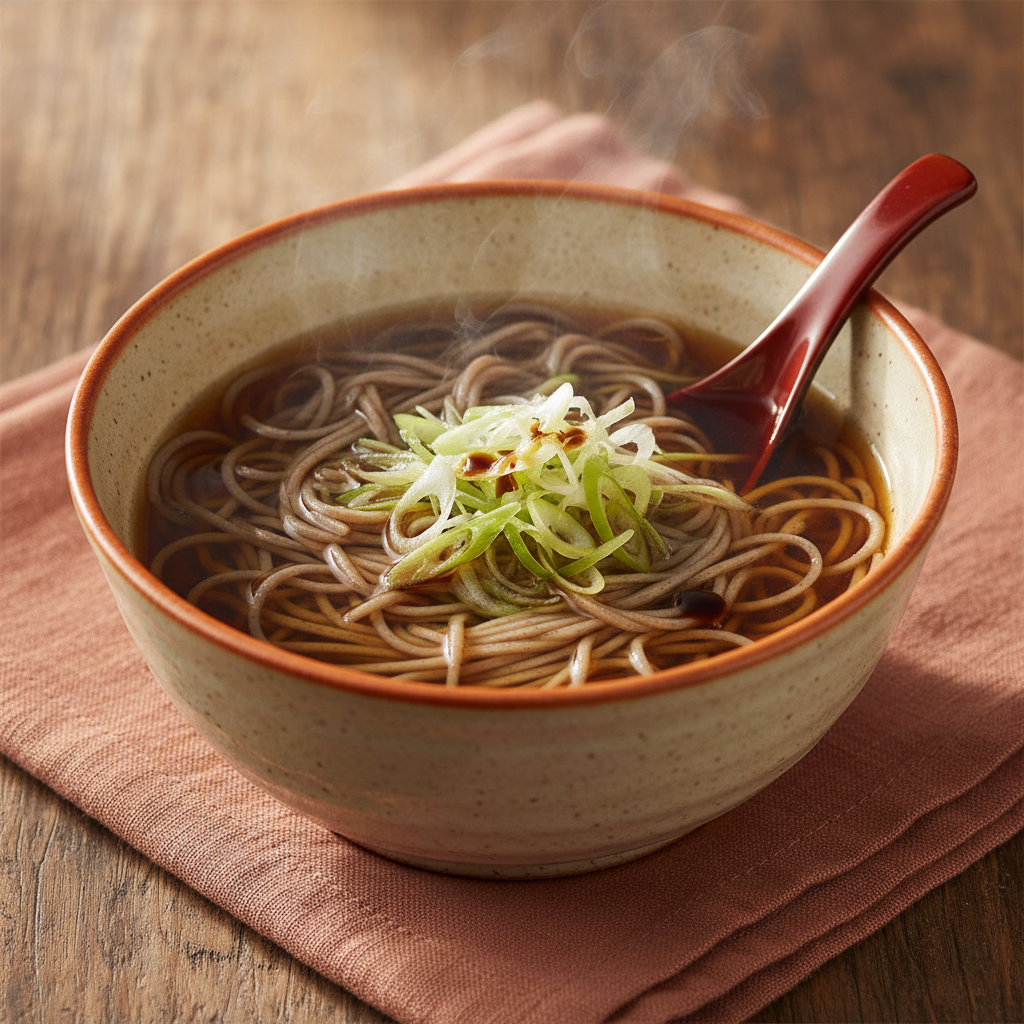 Ảnh món Mì soba nước dùng nóng Kake soba