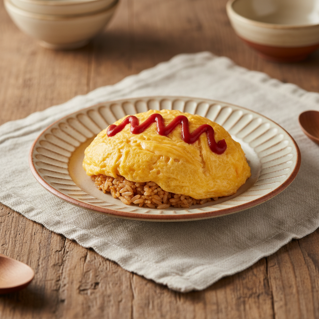Ảnh món Cơm chiên bọc trứng Omurice