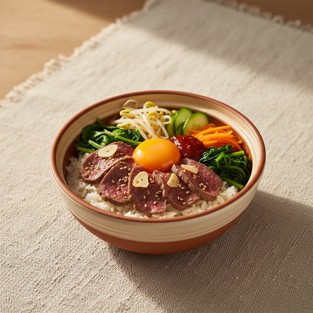 Ảnh món Cơm trộn bò tươi Yukhoe bibimbap