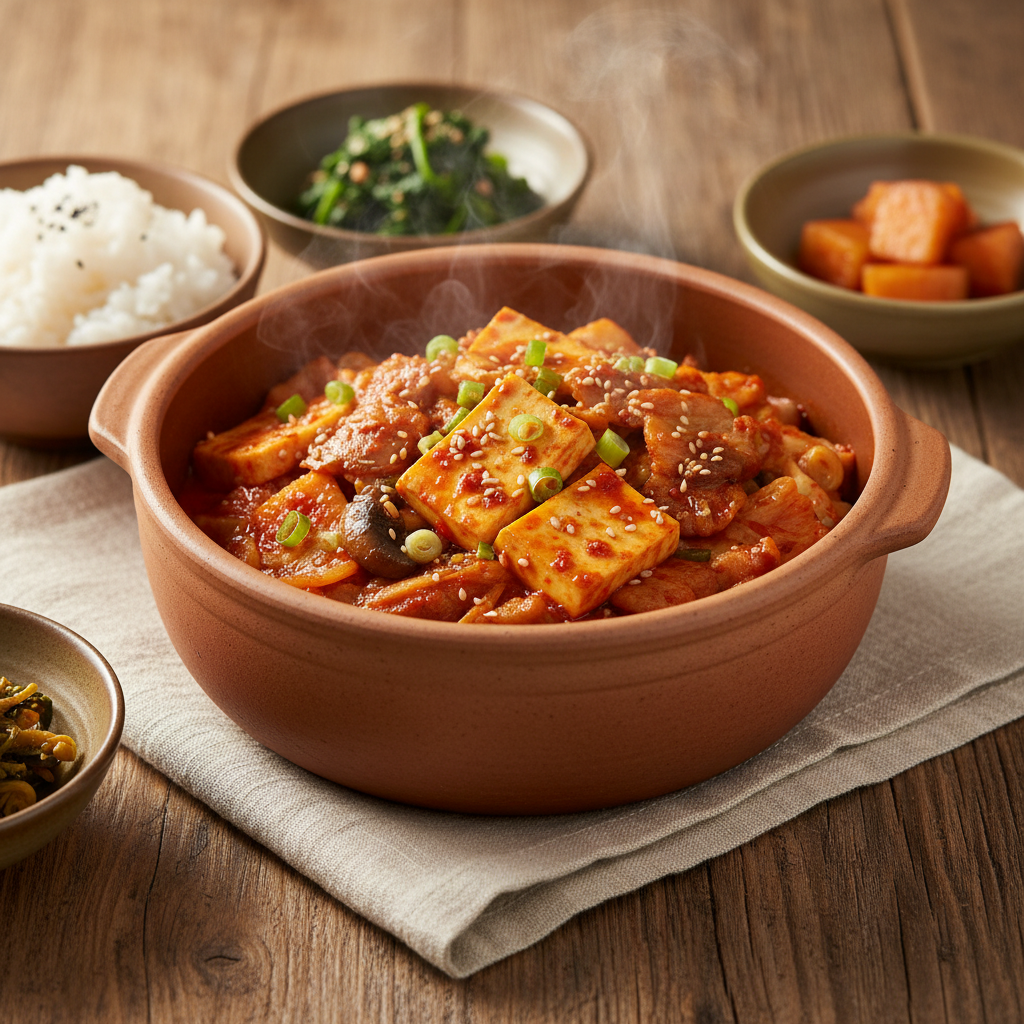 Ảnh món Đậu non xào Sundubu bokkeum