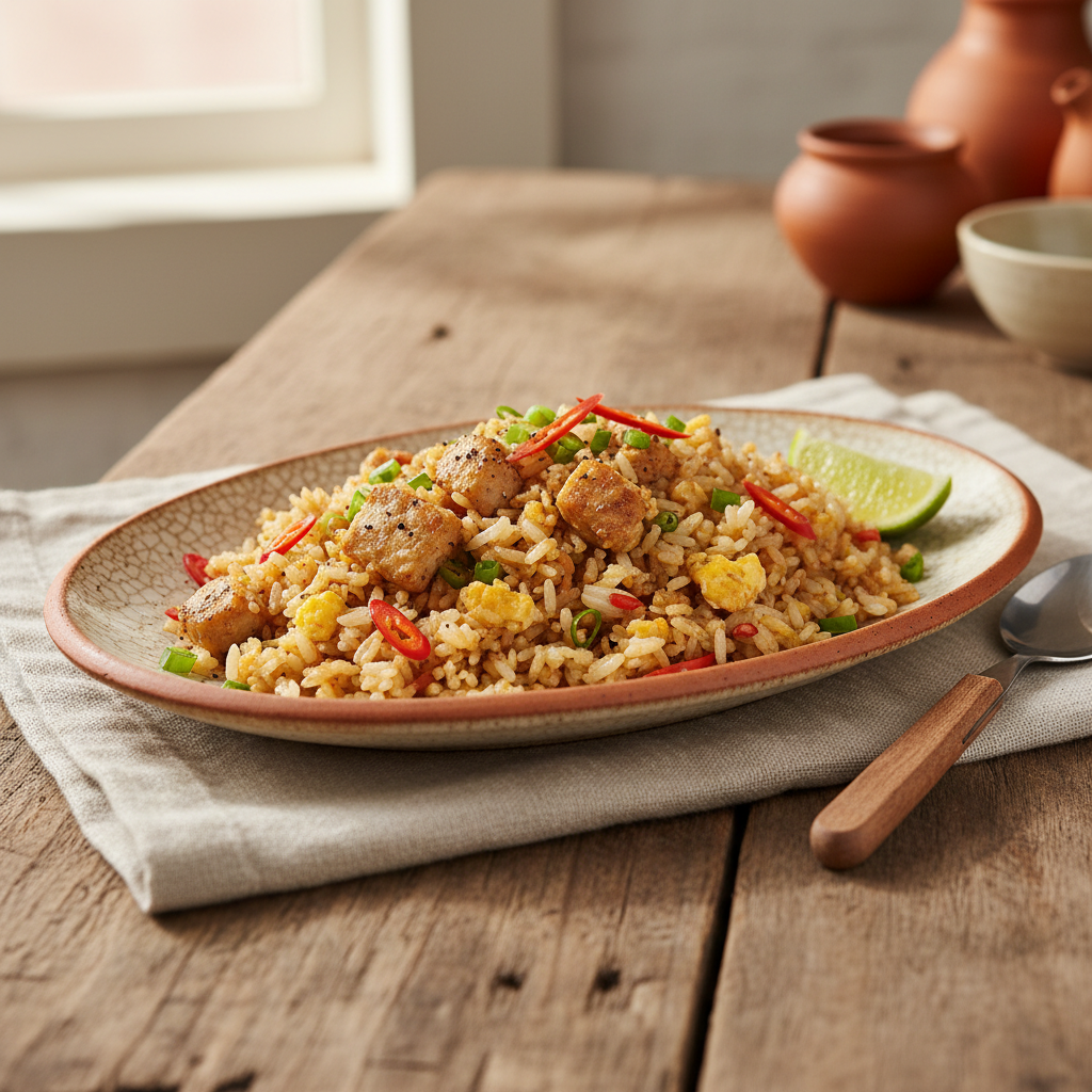 Ảnh món Cơm chiên cá mặn Khao pad pla kem