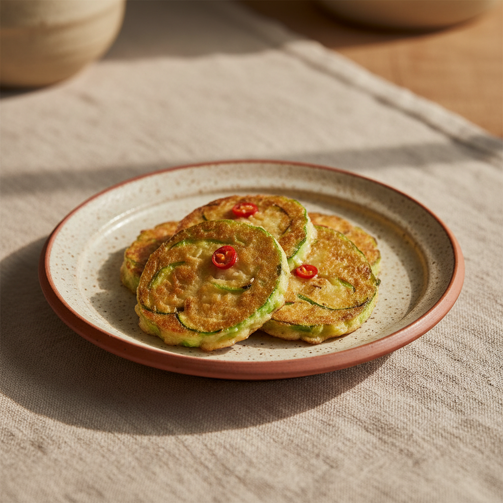 Ảnh món Bí ngòi chiên trứng Hobakjeon