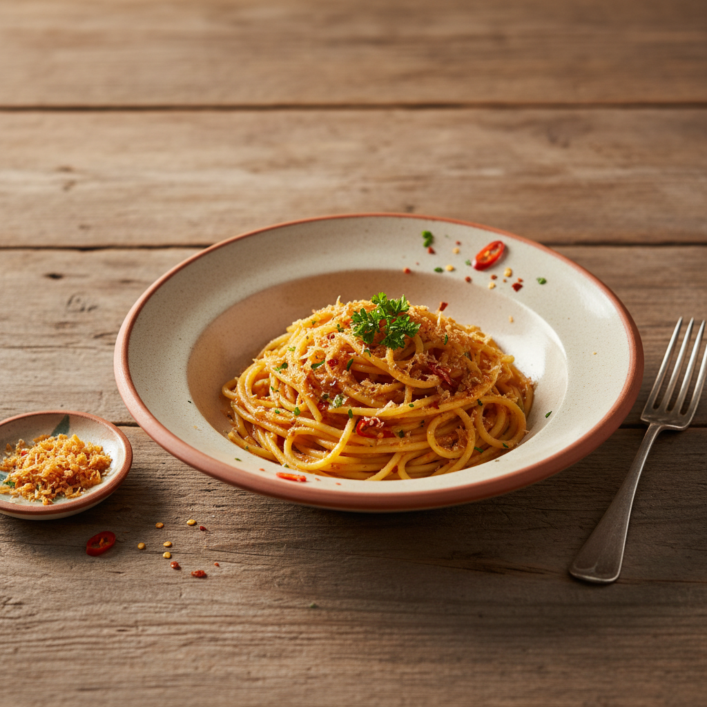 Ảnh món Mì spaghetti trứng cá khô Bottarga