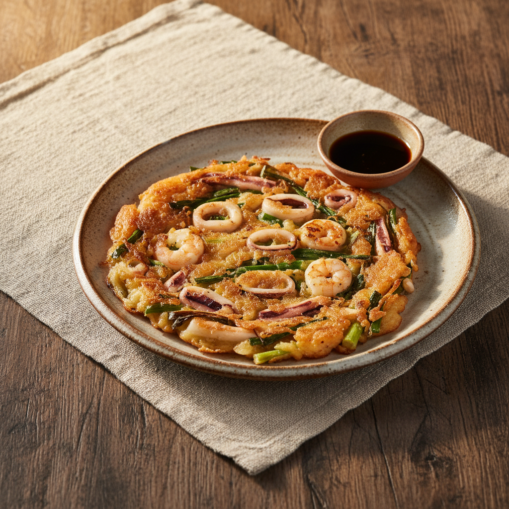 Ảnh món Bánh xèo hành hải sản Pajeon