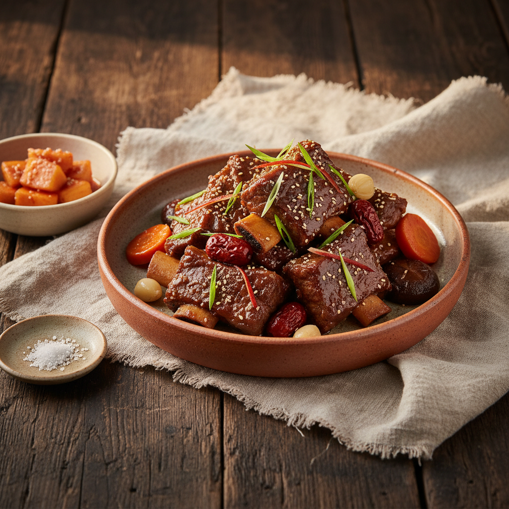 Ảnh món Sườn bò hầm kiểu Hàn