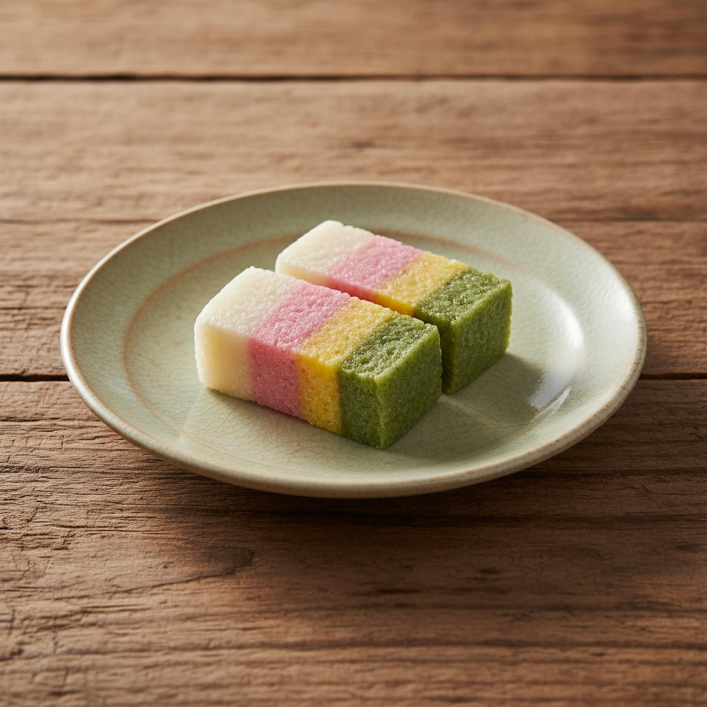 Ảnh món Bánh gạo cầu vồng Mujigae tteok