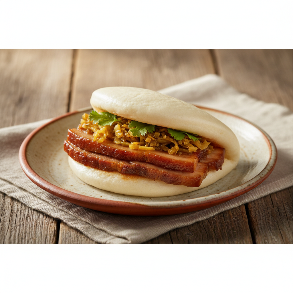 Ảnh món Bánh bao kẹp ba chỉ Gua bao