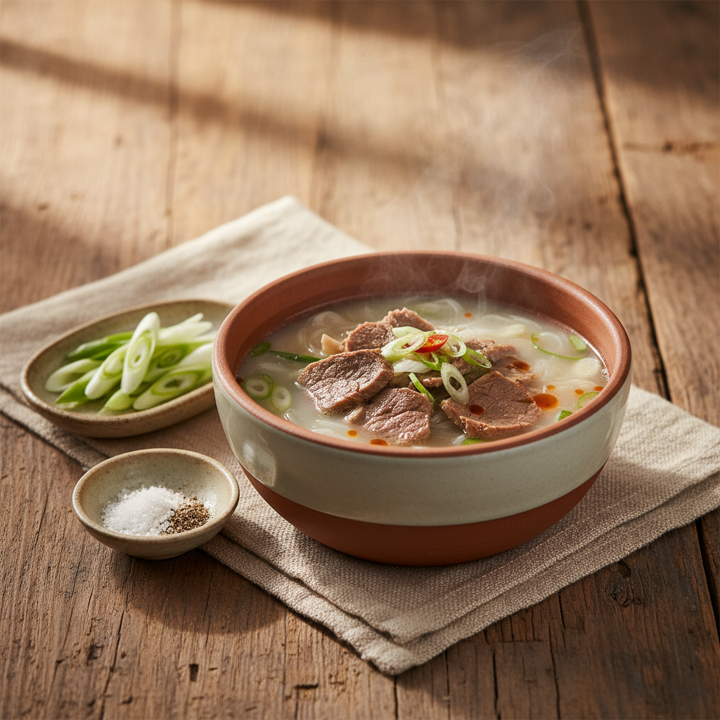 Ảnh món Canh xương bò hầm trắng Gomtang