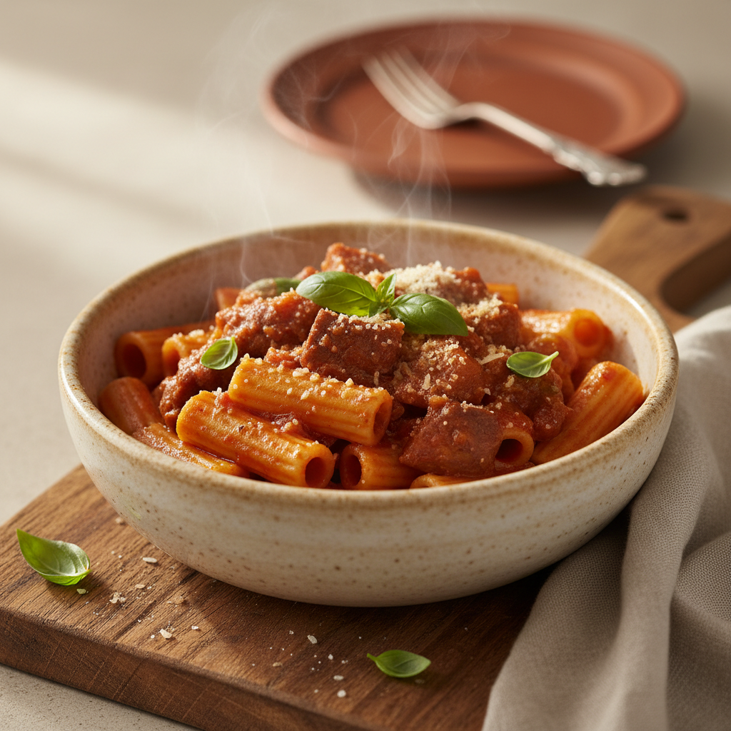 Ảnh món Mì rigatoni xốt lòng bê Pajata