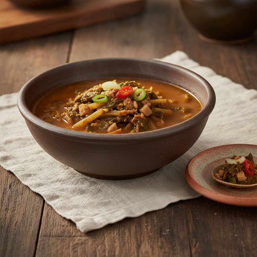 Ảnh món Canh lá củ cải khô Siraegi-guk