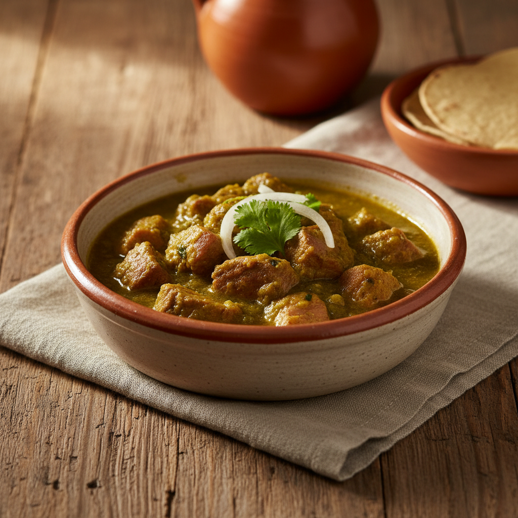 Ảnh món Thịt heo om sốt tomatillo