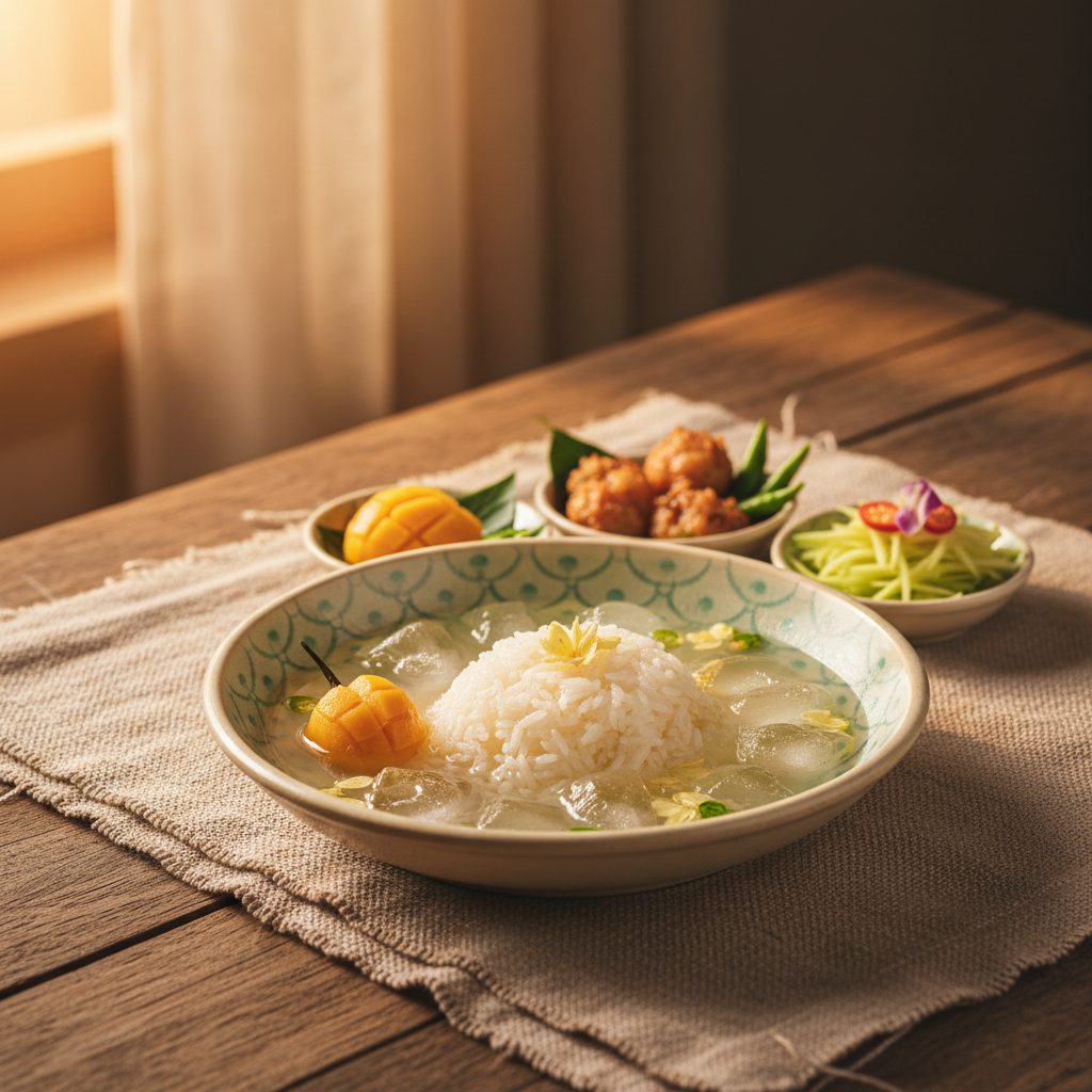 Ảnh món Cơm ngâm nước hoa Khao chae
