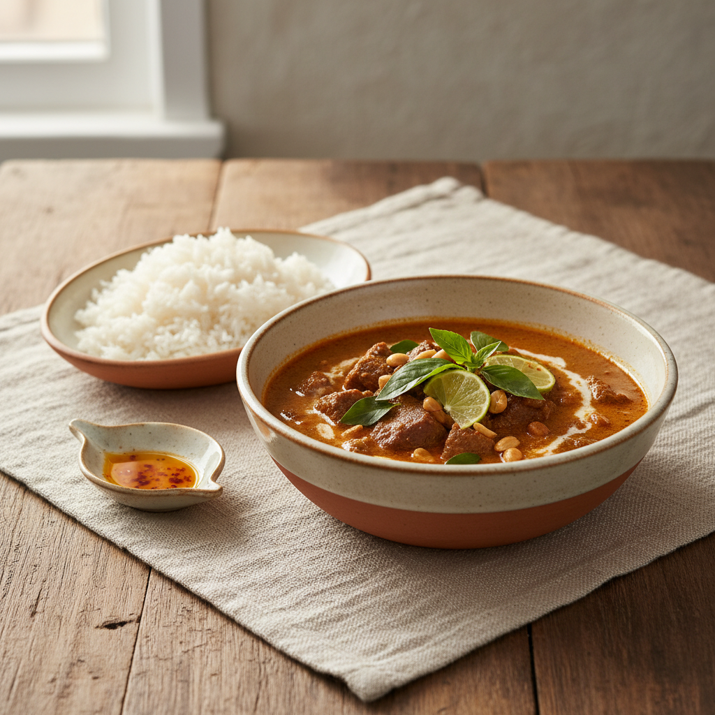 Ảnh món Cà ri Panang bò