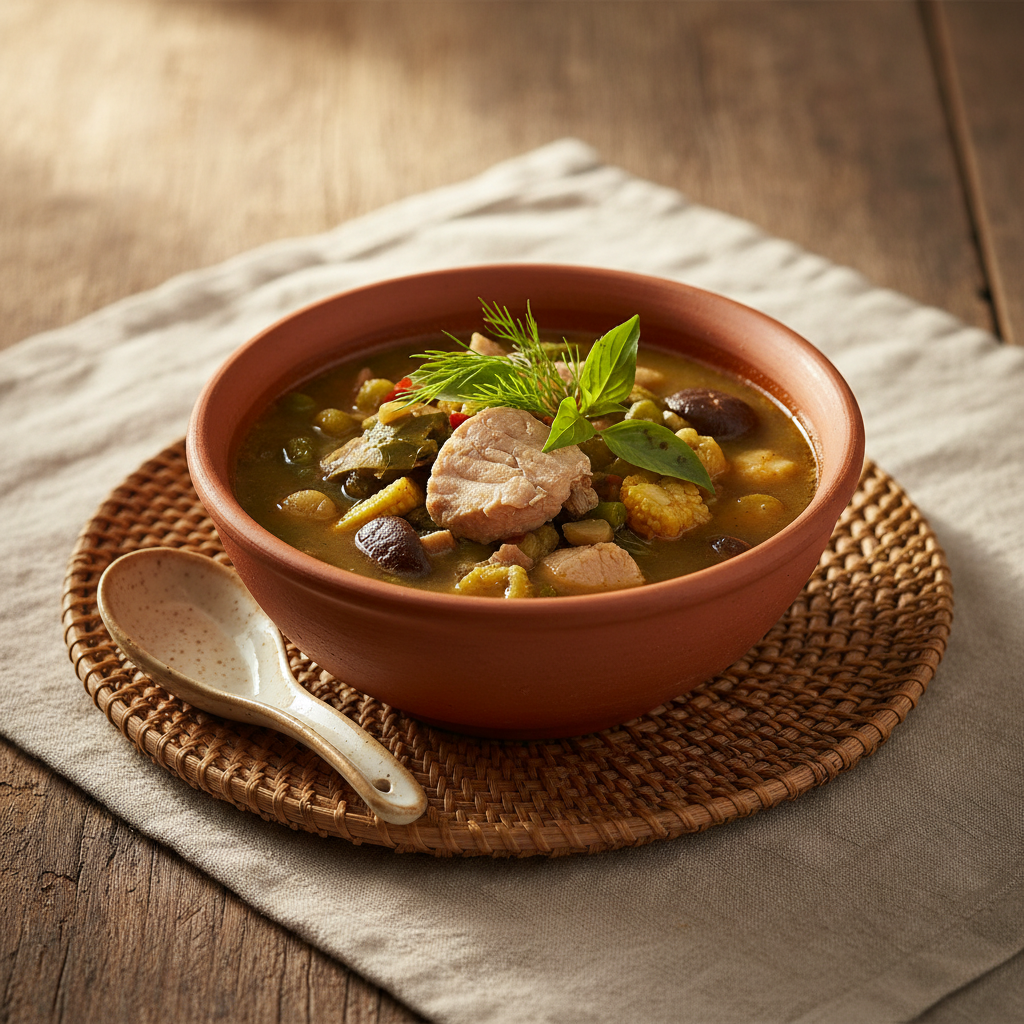 Ảnh món Canh thảo mộc Isan Kaeng om