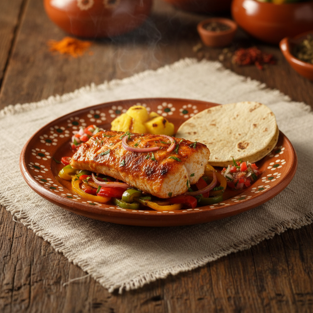 Ảnh món Cá nướng sốt achiote Yucatán