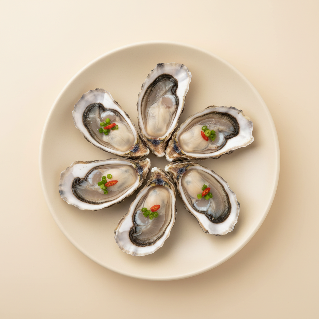Photograph of Fresh oysters