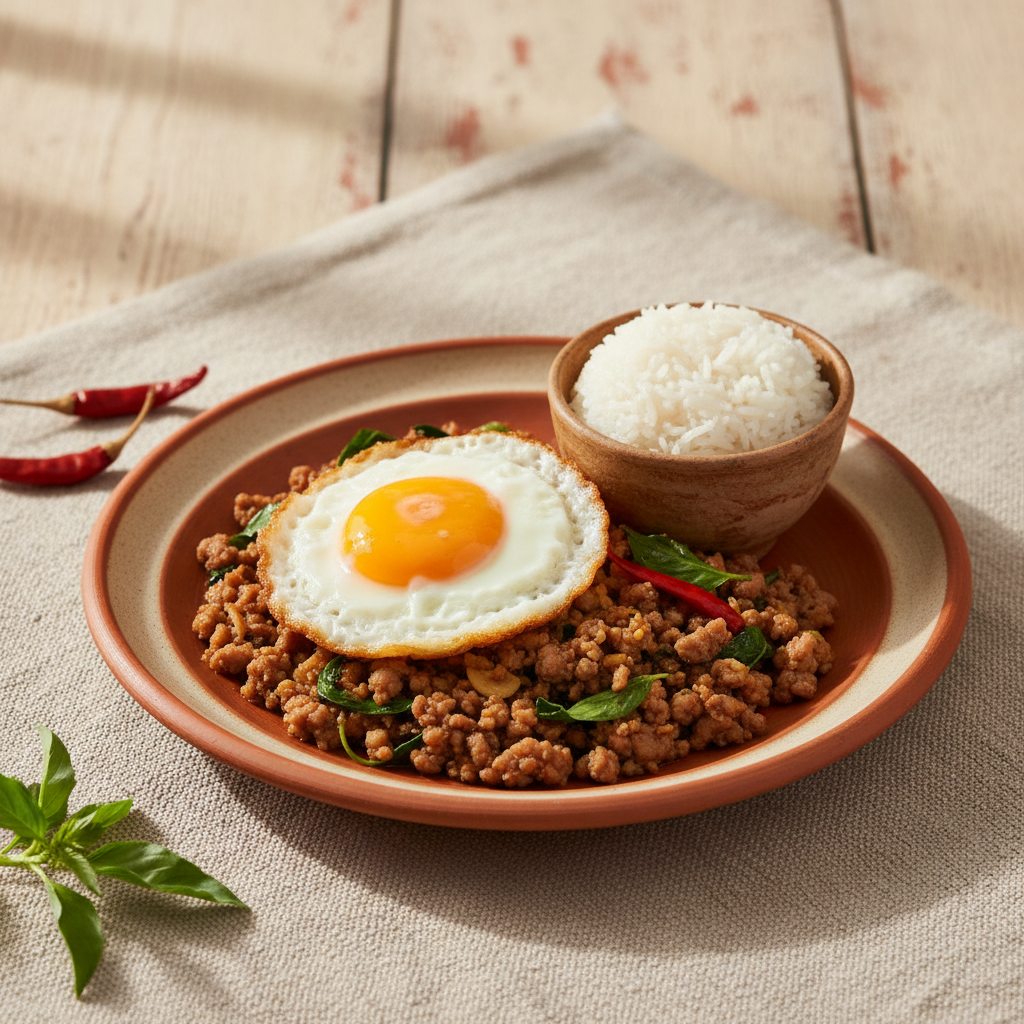 Ảnh món Heo xào húng quế thánh Pad krapao moo