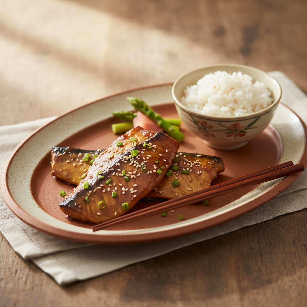 Ảnh món Cá cam sốt teriyaki
