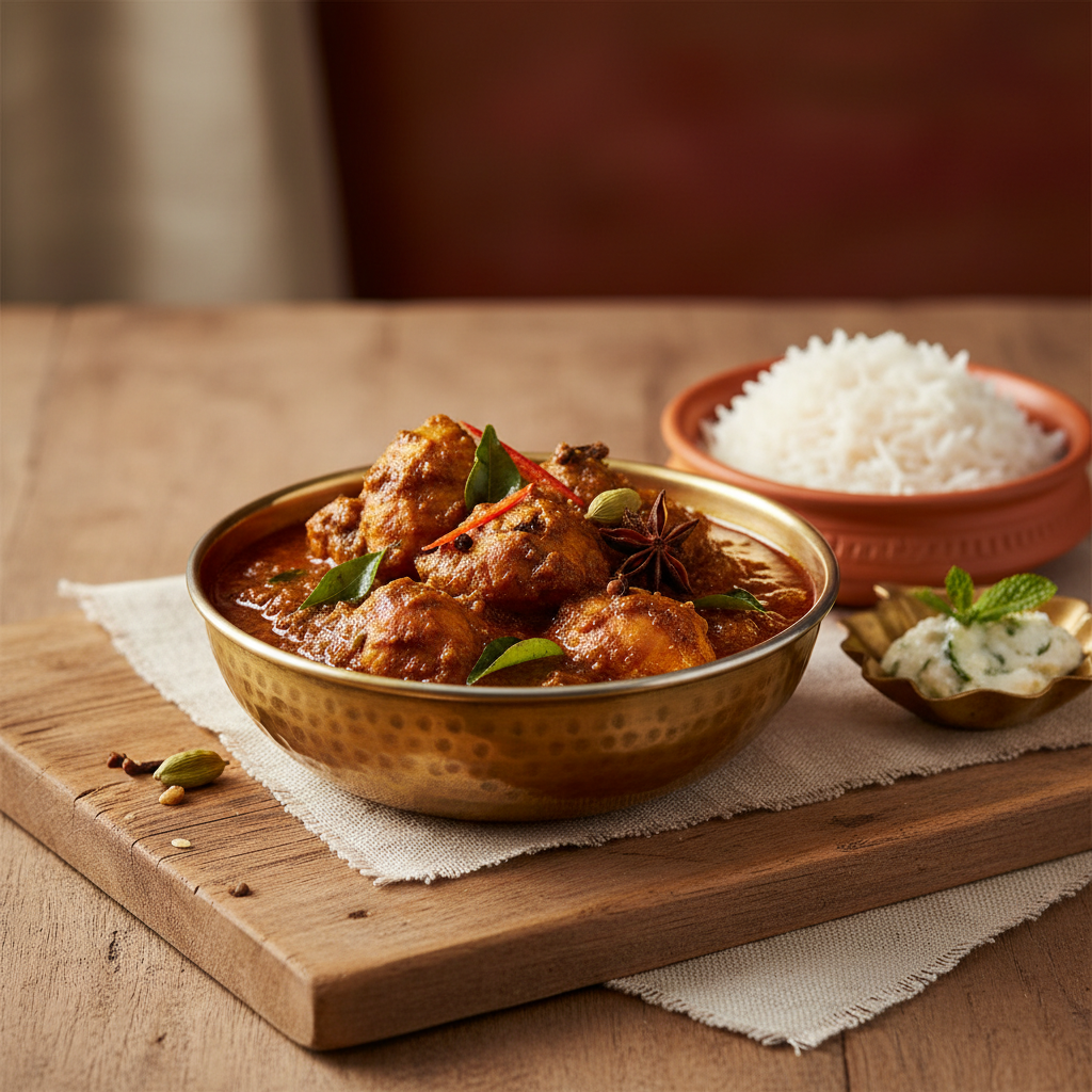 Ảnh món Cà ri gà Chettinad