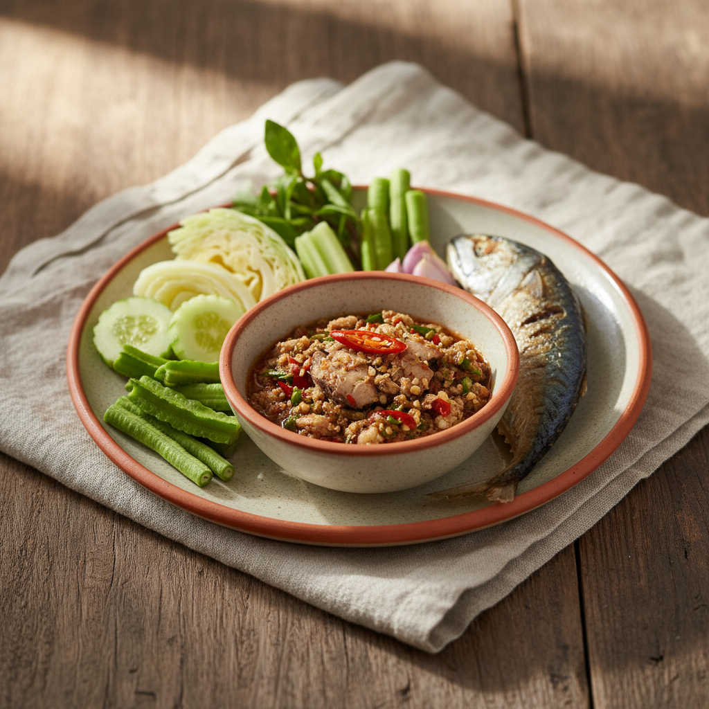 Ảnh món Tương ớt cá thu Nam phrik pla tu